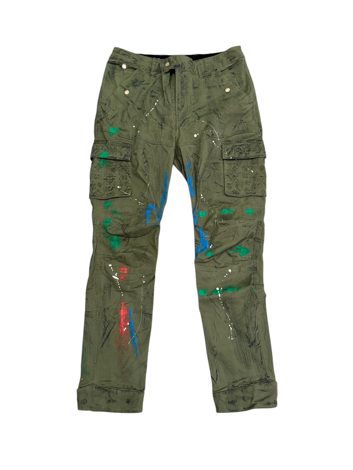 Green painted cargos