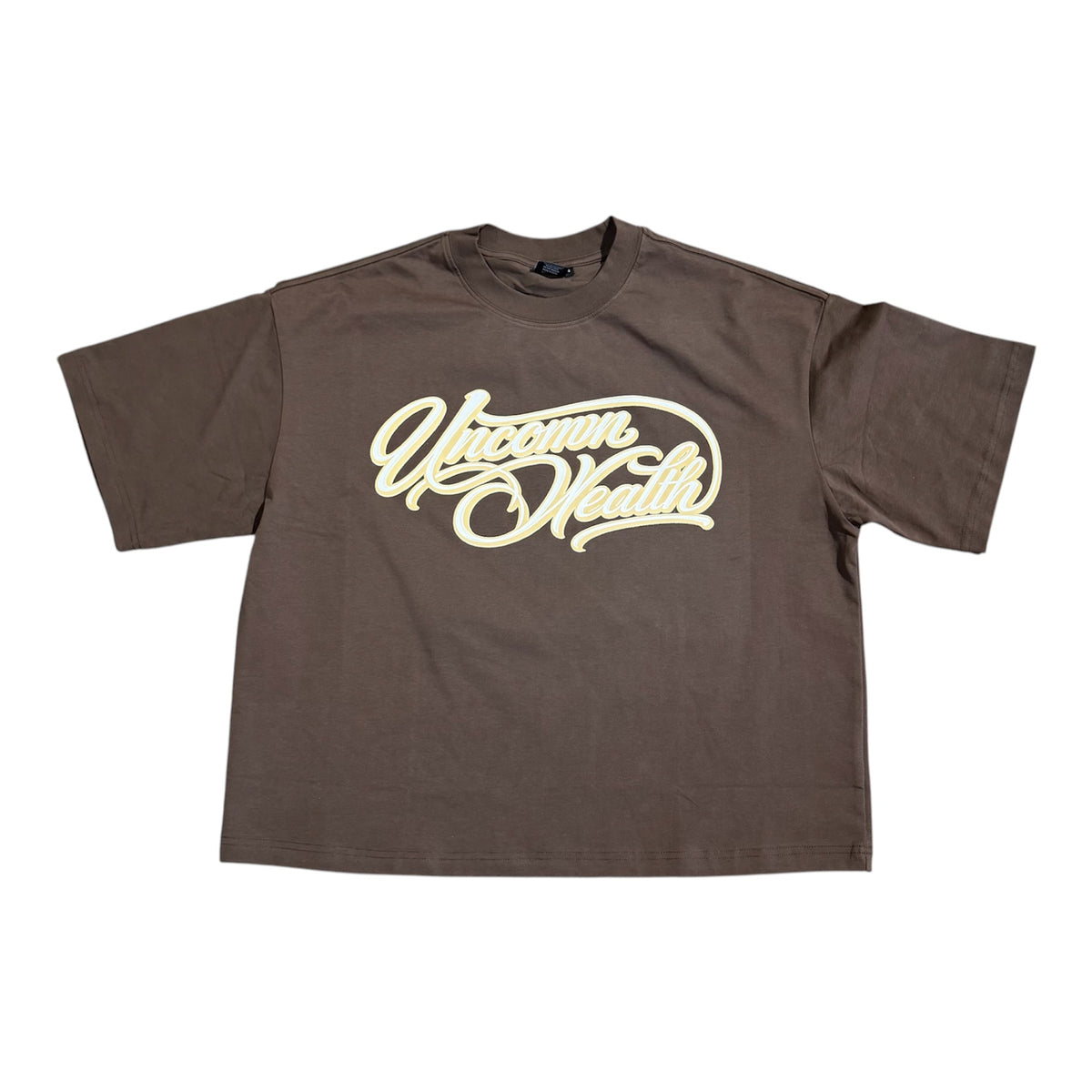 Uncomn Wealth Signature Tee cream/white