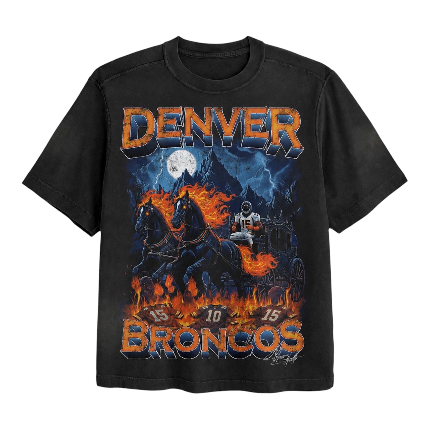 Uncomn  Wealth Tee Denver Broncos Inferno