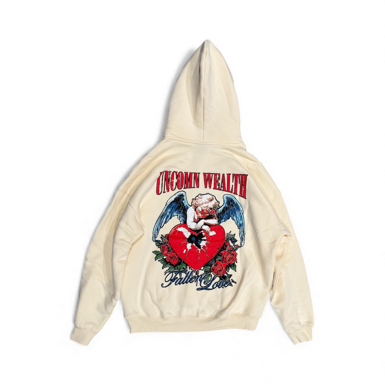 Cream Fallen Love Hoodie