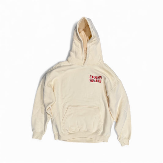 Cream Fallen Love Hoodie